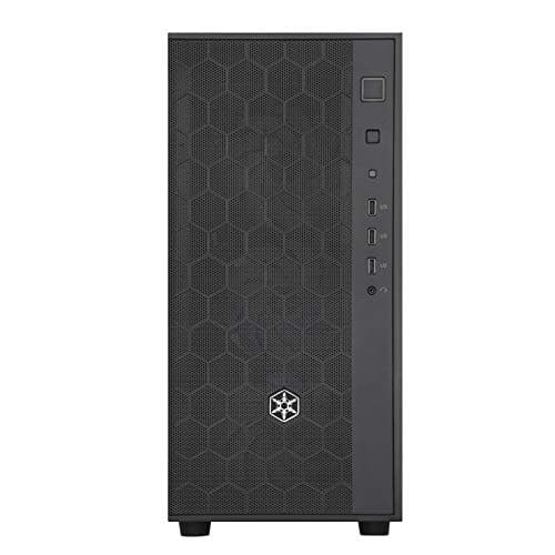 Silverstone FARA R1 PRO ATX Mid Tower Black with Tempered Glass Side Panel and USB 3.2 Gen 1 Type-A USB 2.0 Type-A image