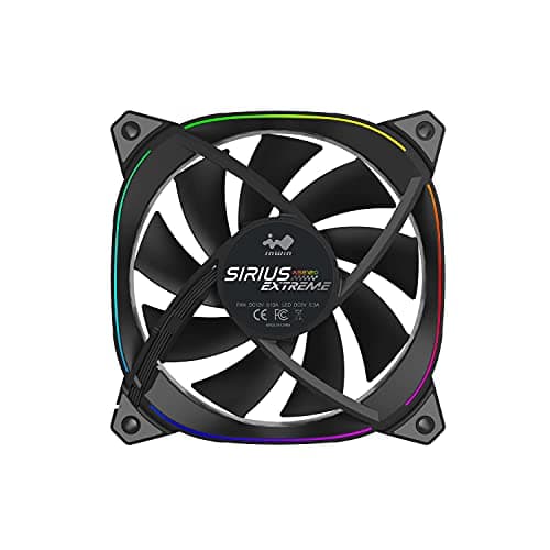 In Win Sirius Extreme ASE120P 120mm Addressable RGB PWM 54 CFM Black 3-Pack image