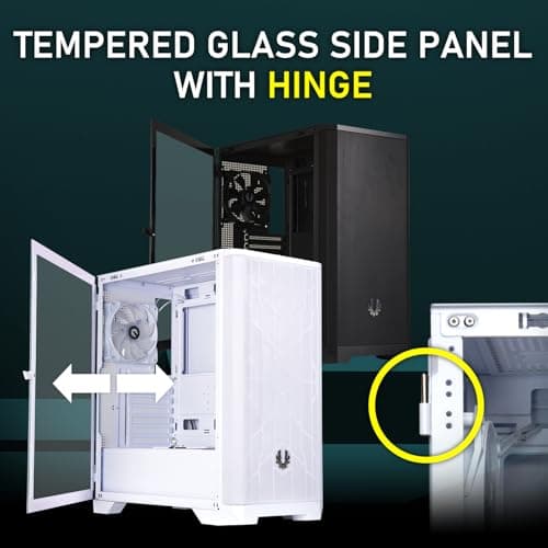 BitFenix Nova Mesh SE ATX Mid Tower White with Tempered Glass Side Panel and USB 3.2 Gen 1 Type-A image