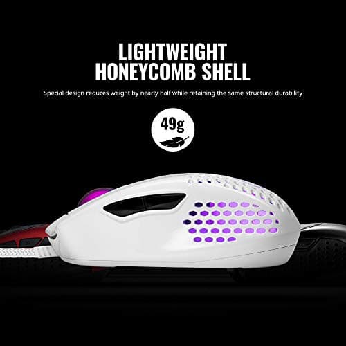 Cooler Master MM720 Glossy White Wired Optical Mouse image