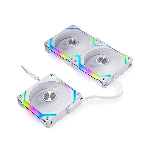 Lian Li UNI FAN SL V2 120mm White Addressable RGB PWM 64.5 CFM 5-Pack image