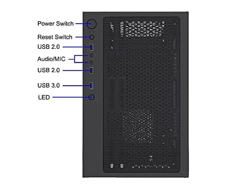 BGears b-Optillusion ATX Mid Tower Black Tempered Glass Side Panel image