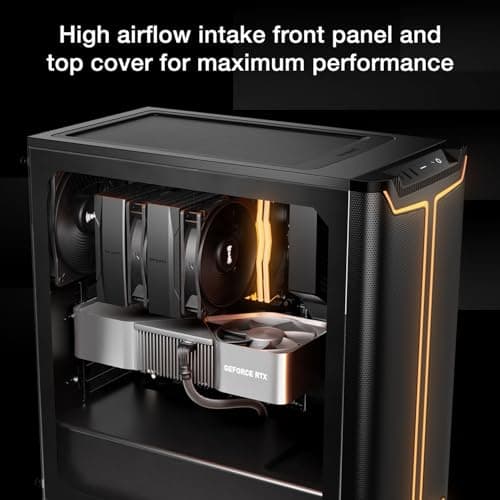 be quiet! Pure Base 501 DX ATX Mid Tower Black Tempered Glass Side Panel image