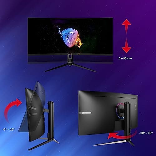 MSI Optix MAG342CQPV 34" 3440x1440 100Hz VA Monitor Curved image