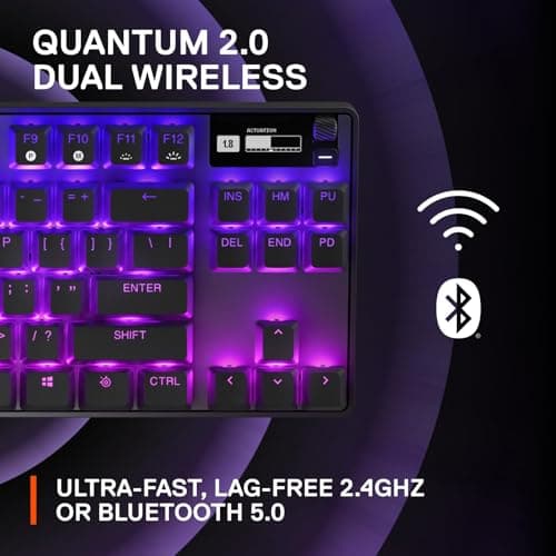 SteelSeries Apex Pro TKL (2023) RGB Wired/Bluetooth/Wireless Gaming Keyboard image