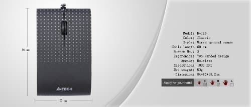 A4Tech D-120 Wired Optical Mouse image