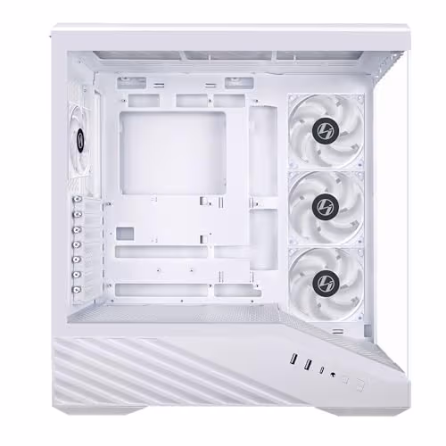 Lian Li Vector V100R ATX Mid Tower White with 4x ARGB Fans Tempered Glass Side Panel image