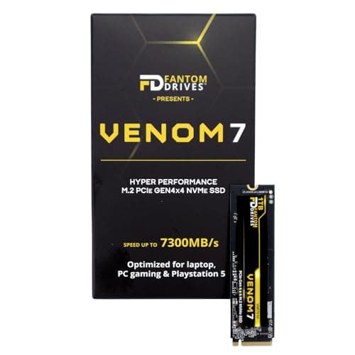 Fantom Drives VENOM7 1TB M.2-2280 SSD PCIe 4.0 x4 NVMe image