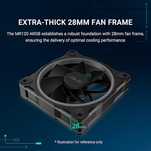 ASUS Prime MR120 ARGB Fan - Triple Pack Black image