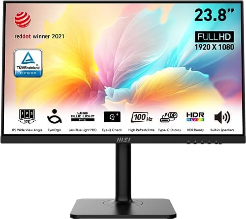 MSI Modern MD2412P 24" 1080p 100Hz IPS Monitor image