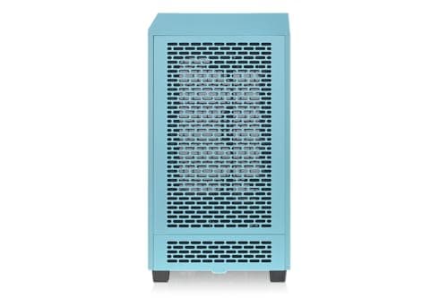 Thermaltake The Tower 200 Mini-ITX Tower Turquoise Tempered Glass Side Panel image