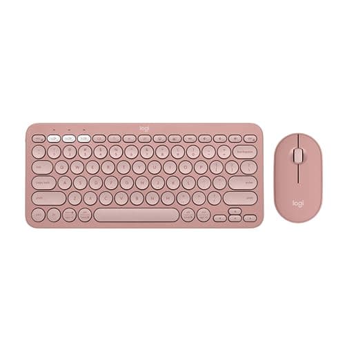 Logitech Pebble 2 Bluetooth/Wireless/Wired Standard Keyboard With Optical Mouse image