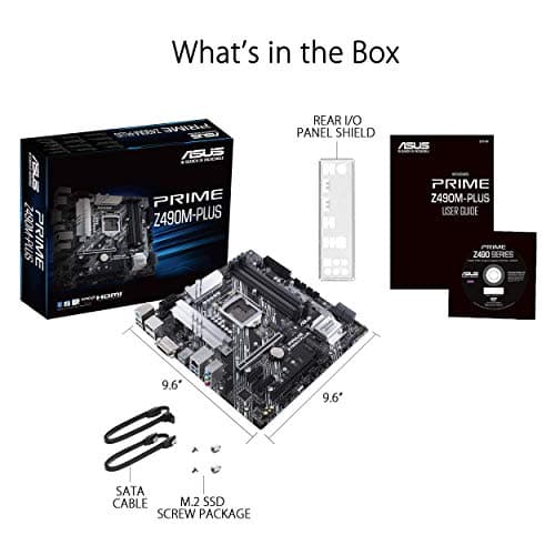 ASUS Prime Z490M-PLUS LGA 1200 Micro-ATX Motherboard image