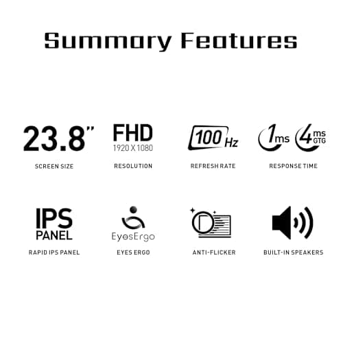 MSI PRO MP245G 23.8" 1080p 100Hz IPS Monitor image