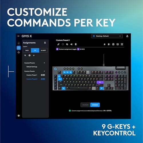 Logitech G915 X RGB Wired Logitech GL Linear Gaming Keyboard image