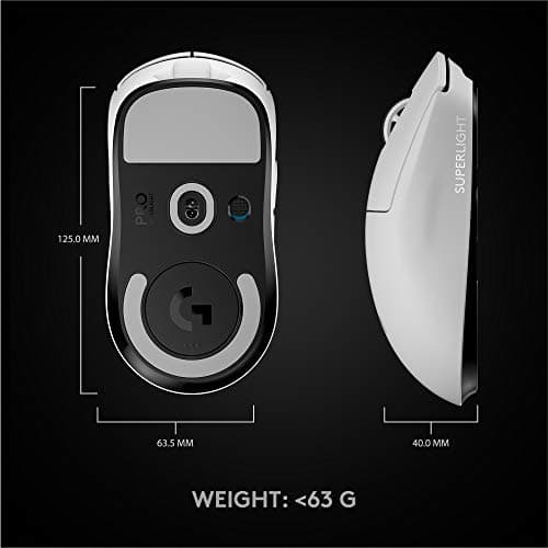 Logitech G Pro X Superlight Wireless Optical Gaming Mouse White image