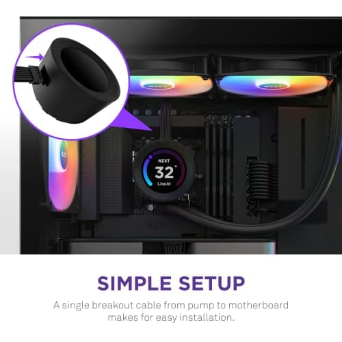 NZXT Kraken Elite Water 280mm RGB 90.79 CFM Black image
