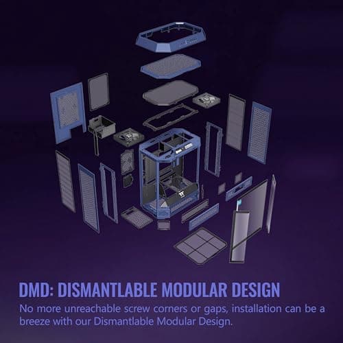 Thermaltake The Tower 600 ATX Mid Tower Purple Tempered Glass Side Panel, USB 3.2 Gen 2 Type-C, USB 3.2 Gen 1 Type-A image