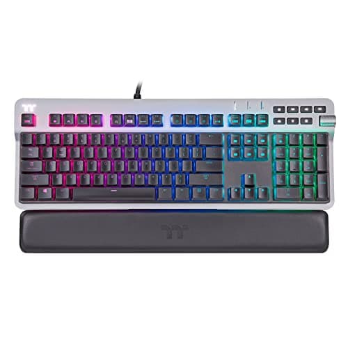 Thermaltake ARGENT K6 RGB Wired Cherry MX Low Profile Red Gaming Keyboard image