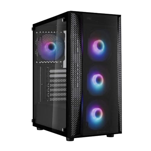 Silverstone FARA R1 PRO ATX Mid Tower Black with Tempered Glass Side Panel and USB 3.2 Gen 1 Type-A USB 2.0 Type-A image