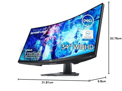 Dell S3422DWG 34" 1440p 144Hz VA Curved Monitor image
