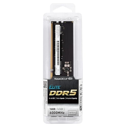 TEAMGROUP Elite Black DDR5-6000 CL48 16GB (1x16GB) image