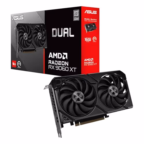 ASUS Dual Radeon RX 9060 XT 16GB GDDR6 Black image