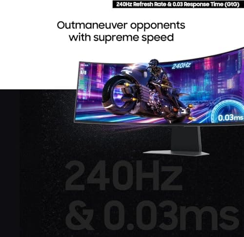 Samsung Odyssey G8 34" 1440p 175Hz OLED Curved Monitor image