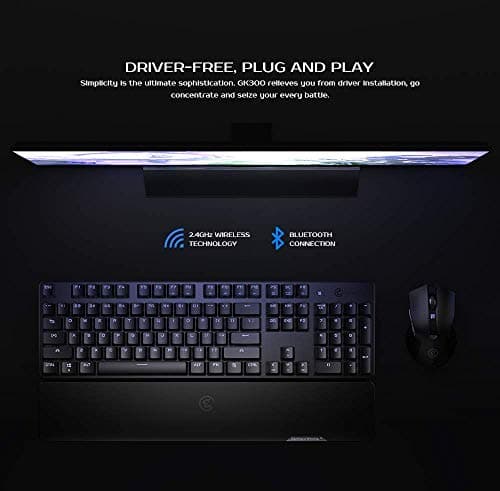 GameSir GK300-GY TTC Blue Wireless Gaming Keyboard image