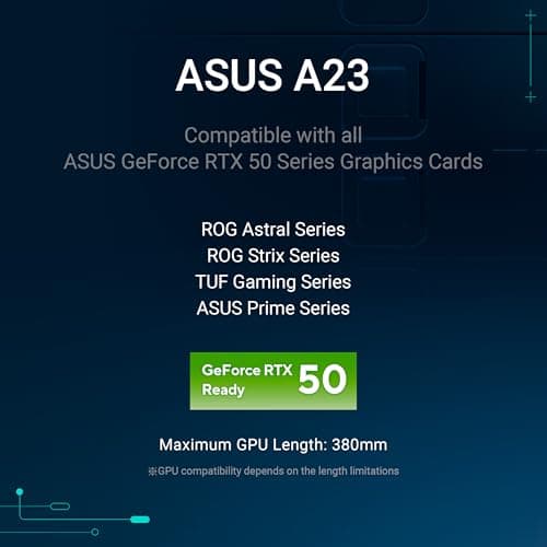Asus A23 PLUS Micro ATX Mid Tower Black Tempered Glass Side Panel, USB 3.2 Gen 2 Type-C, USB 3.2 Gen 1 Type-A image