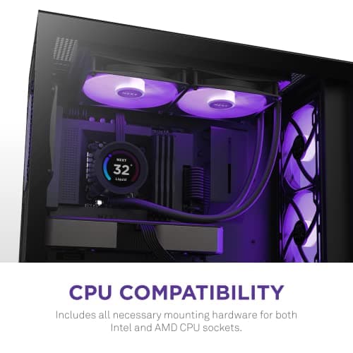 NZXT Kraken Elite Water 280mm RGB 90.79 CFM Black image