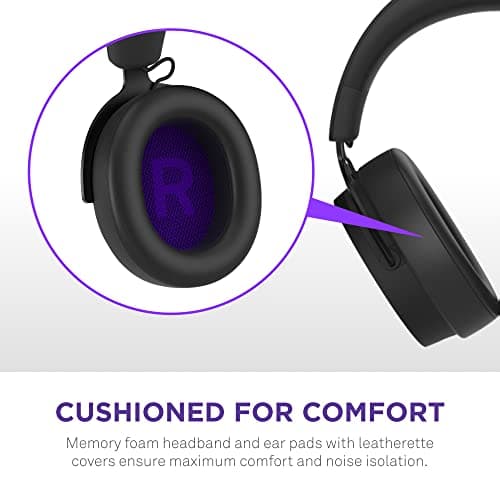 NZXT Relay Wired Closed-Back Headphones Black / Purple image