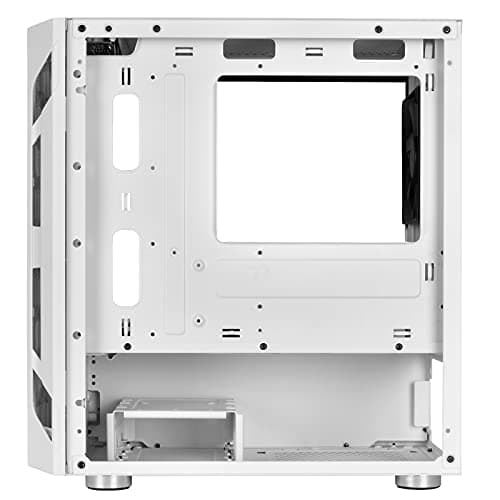 Silverstone FARA H1M MicroATX Mini Tower White Tempered Glass Side Panel image