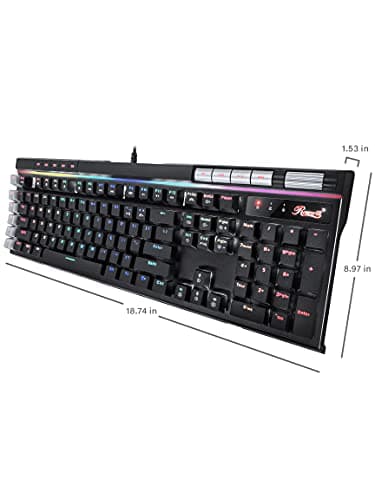 Rosewill BLITZ K50 RGB RGB Wired Outemu Blue Gaming Keyboard image