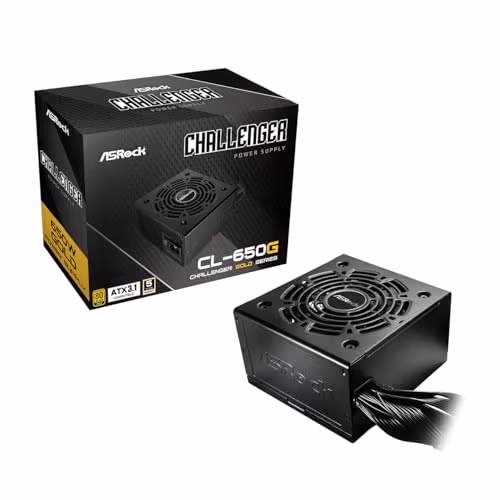 ASRock Challenger Black 650W Non-Modular 80+ Gold Certified image