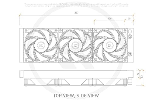 EK AIO Basic Water 360mm 77 CFM Black image