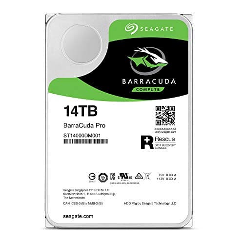 Seagate Barracuda Pro 14TB Internal Hard Drive Performance HDD – 3.5 Inch SATA 6 Gb/s 7200 RPM 256MB Cache for Computer Desktop PC, Data Recovery (ST14000DM001) image