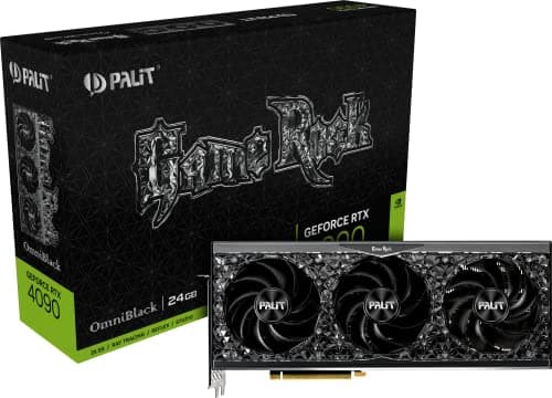 Palit GameRock GeForce RTX 4090 24GB GDDR6X Silver / Black main image