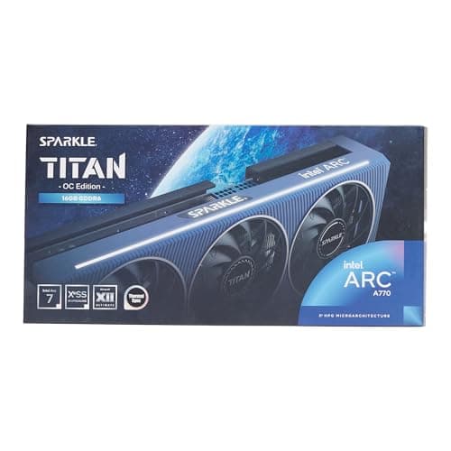 Sparkle TITAN OC Arc A770 16GB GDDR6 Blue / Black image