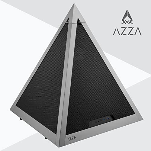 Azza Pyramid ATX Mid Tower Silver / Black Mesh Side Panel image