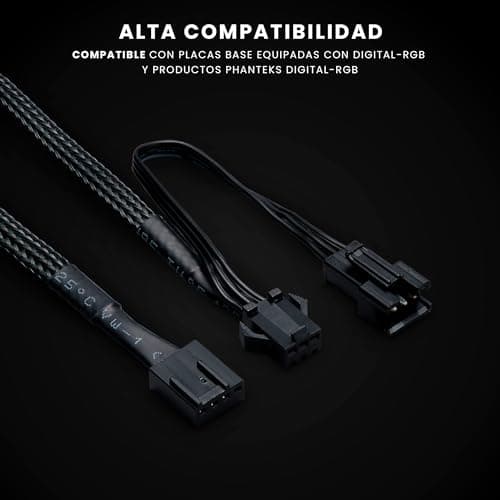 Phanteks D30-120 120mm Black Reversed 61.5 CFM PWM Addressable RGB 3-Pack image