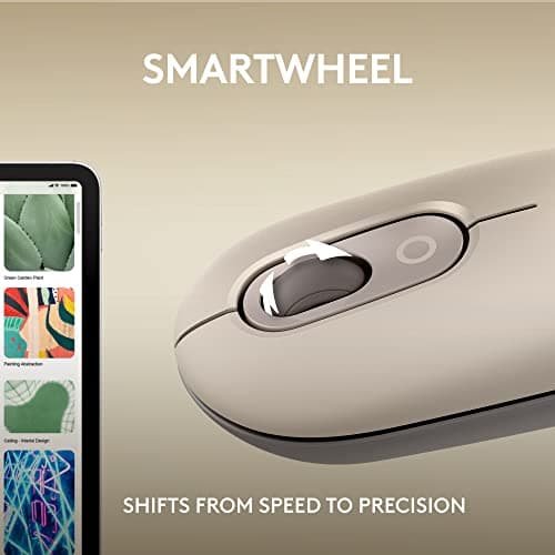 Logitech POP Mist Gray Wireless Bluetooth Optical Mouse image