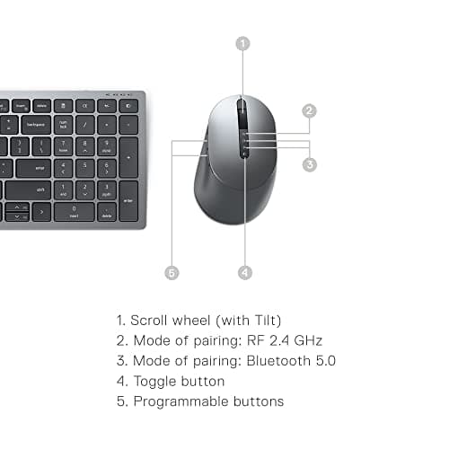 Dell KM7120W Wired/Wireless Standard Keyboard With Optical Mouse image