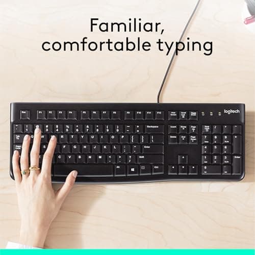 Logitech K120 UK Layout Wired Standard Keyboard image