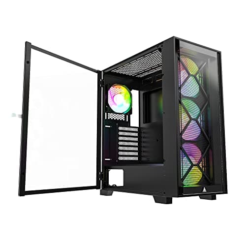 Montech AIR 1000 PREMIUM ATX Mid Tower Black Tempered Glass Side Panel main image