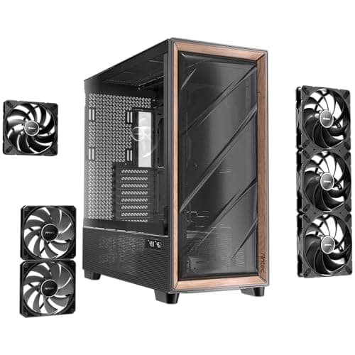Antec FLUX PRO ATX Full Tower Black / Brown Tempered Glass image