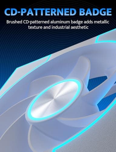 darkFlash DM8R LINE Black Reverse 120mm White Pack of 3 image