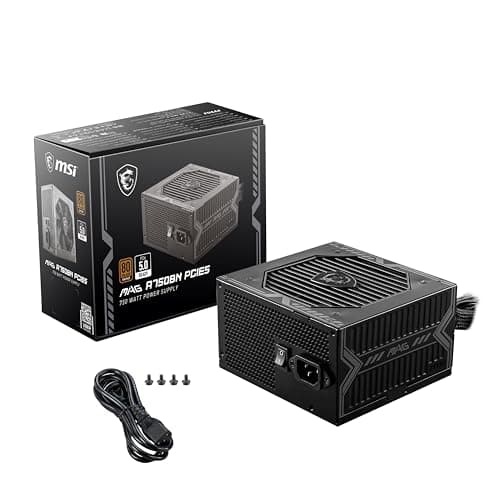 MSI MAG A750BN PCIE5 Black 750W Non-Modular 80+ Bronze Certified image