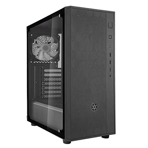 Silverstone FARA R1 PRO ATX Mid Tower Black with Tempered Glass Side Panel and USB 3.2 Gen 1 Type-A USB 2.0 Type-A image