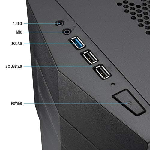 Rosewill TYRFING ATX Mid Tower Black Acrylic Side Panel, USB 3.2 Gen 1 Type-A, USB 2.0 Type-A image